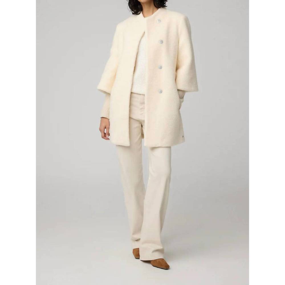 SOIA&KYO mariah sherpa coat in powder